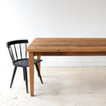 Slim Tapered Leg Dining Table Pictured in Reclaimed Oak Clear 