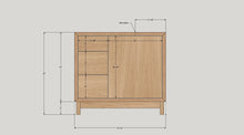 36&quot; Modern Wood Vanity / Offset Single Sink