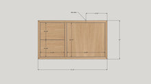42&quot; Wood Floating Vanity / Offset Single Sink