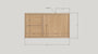 42&quot; Wood Floating Vanity / Offset Single Sink