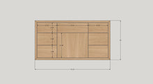 Modern Floating Wood Vanity / Single Sink
