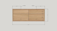 4-Drawer Floating Vanity / Double Sink