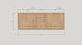 60" Modern Floating Wood Vanity / Double Sink