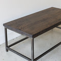 Pictured in Reclaimed Oak / Walnut and Antiqued Metal