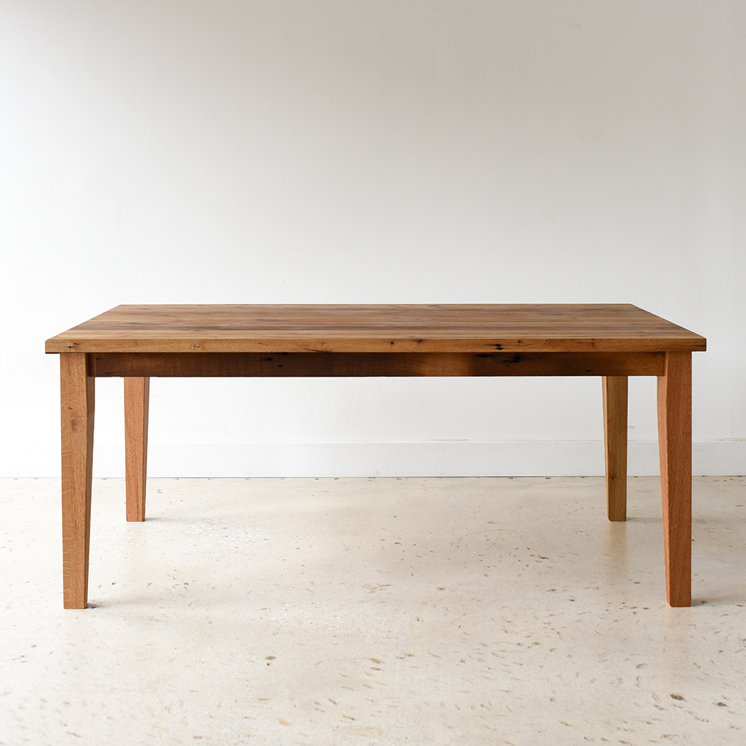 Solid Wood Tapered Leg Dining Table – Handmade in USA | What WE Make