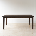 Plank Tapered Leg Dining Table pictured in White Oak Black