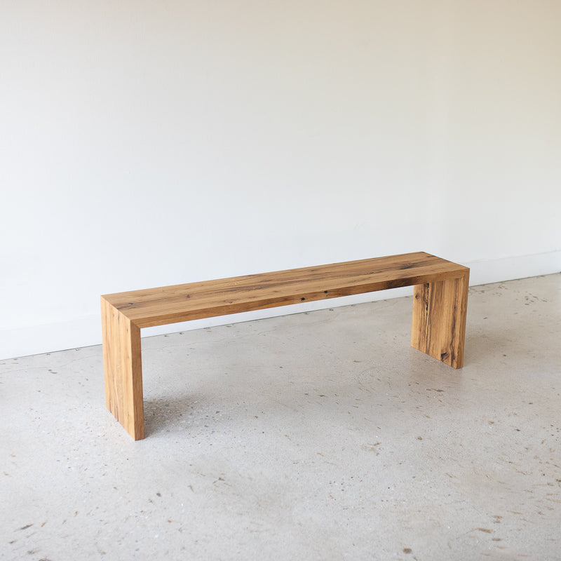 Timber Waterfall Bench – What WE Make