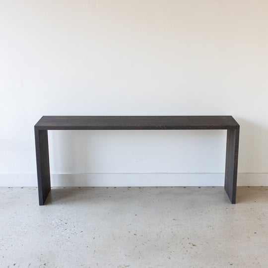 Quick Ship Modern Walnut Console Table