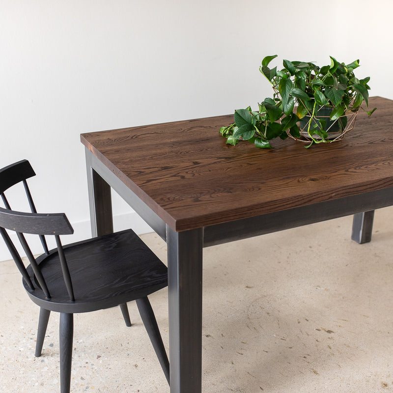 Wide Steel Frame Dining Table – What WE Make