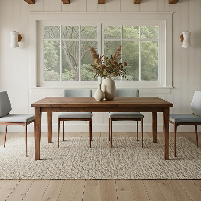Quick Ship Slim Tapered Leg Dining Table - Specifications: