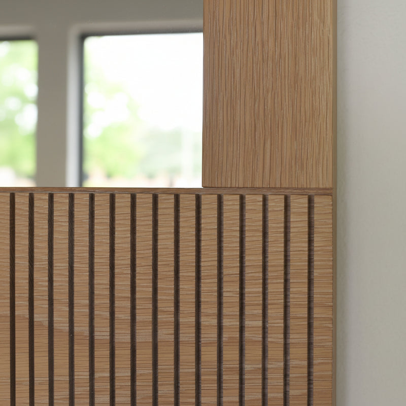 Mirror Fluted Cladding Handmade Solid Wood Arched Mirror with Fluted Detail – What WE Make