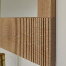 Archie Solid Wood Mirror with Fluted Detail
