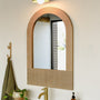 Archie Solid Wood Mirror with Fluted Detail