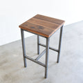 Rustic Backless Bar Stool