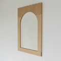 Bixby Solid Wood Mirror pictured in White Oak Natural