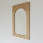Bixby Solid Wood Mirror pictured in White Oak Natural