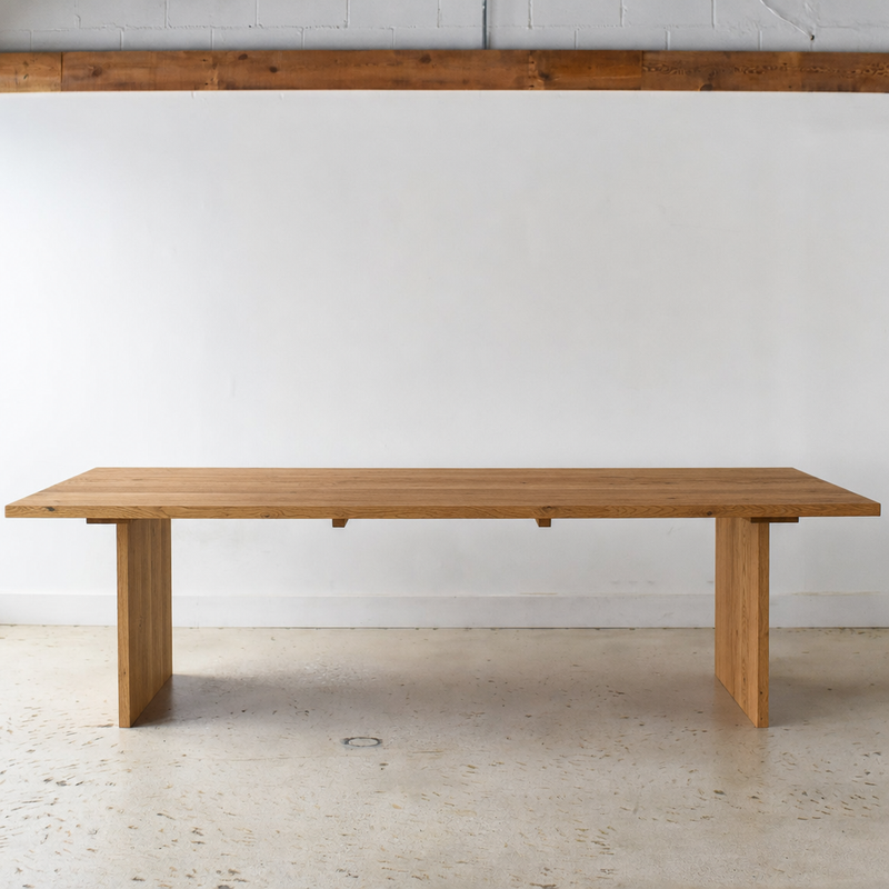 Rounded Corner Timber Dining Table
