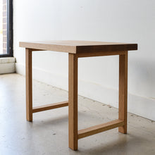 Modern Solid Wood End Table Pictured In White Oak Clear