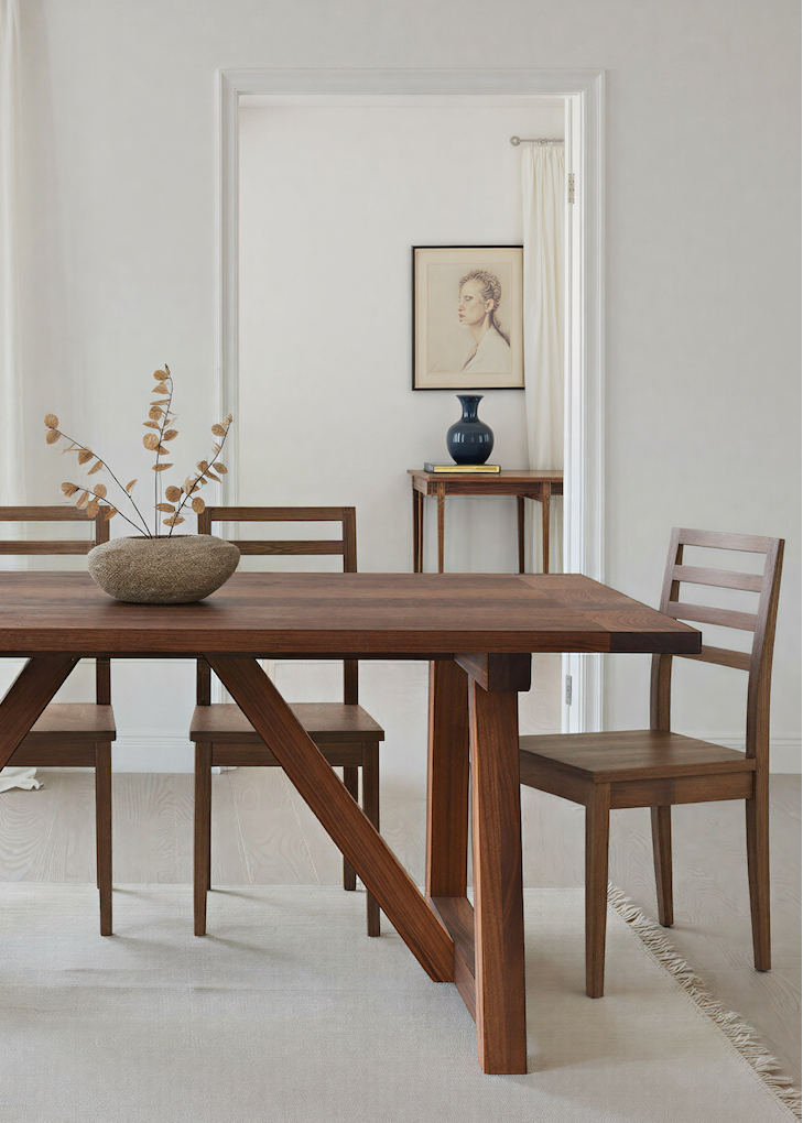 Farmhouse Trestle Dining Table
