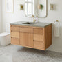 48" Modern Floating Wood Vanity / Single Sink - Specifications: