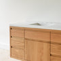 48" Modern Floating Wood Vanity / Single Sink