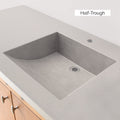 Concrete Vanity Top with Double Integral Sink