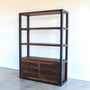 Modern Industrial Bookshelf with Drawers - Specifications: