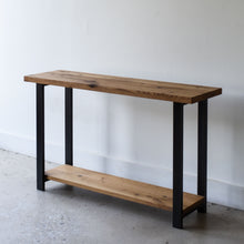 Industrial Modern Console Table with Lower Shelf