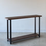 Industrial Modern Console Table with Lower Shelf