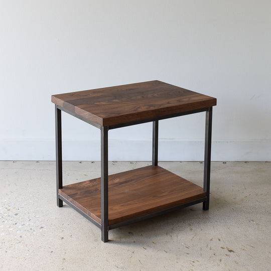 Stoic End Table with Lower Shelf