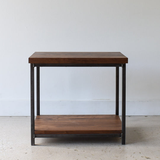 Stoic End Table with Lower Shelf