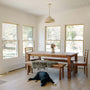 Breadboard Farmhouse Dining Table Featured with our &lt;a href=&quot;https://wwmake.com/products/reclaimed-wood-dining-chairs-barnwood-dining-chairs&quot;&gt; Farmhouse Wood Dining Chairs&lt;/a&gt; in Reclaimed Oak Clear and featured with our &lt;a href=&quot;https://wwmake.com/products/reclaimed-wood-plank-bench&quot;&gt; Plank Wood bench &lt;/a&gt; in Reclaimed Oak Clear