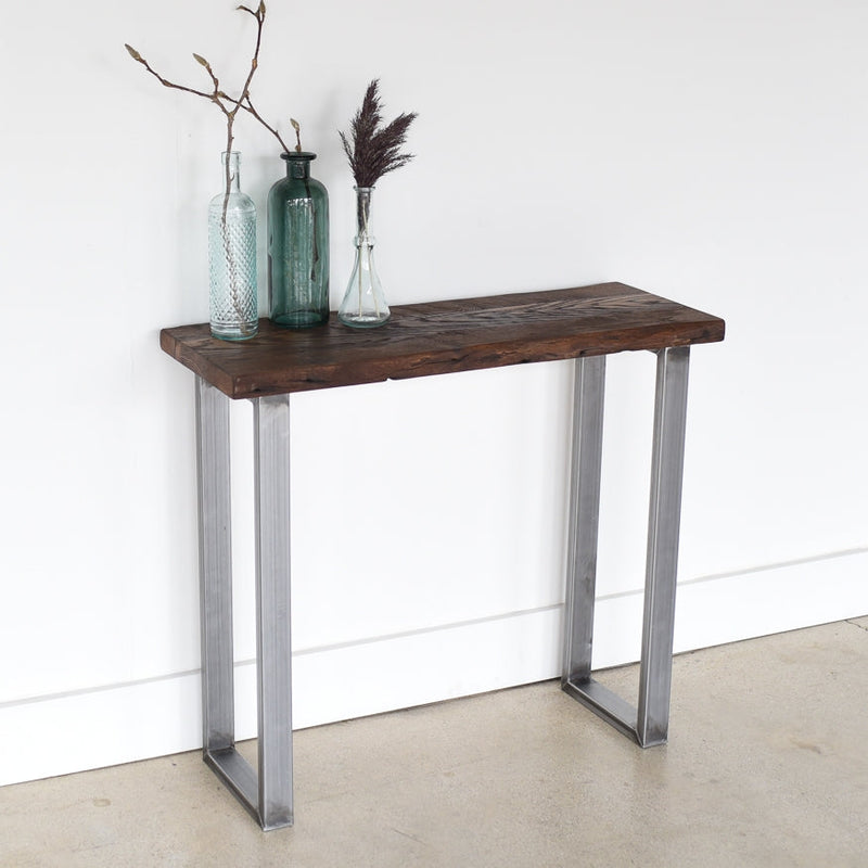 Live Edge Wood Console Table - Specifications: