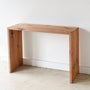Modern Waterfall Console Table Pictured In Reclaimed Oak Clear