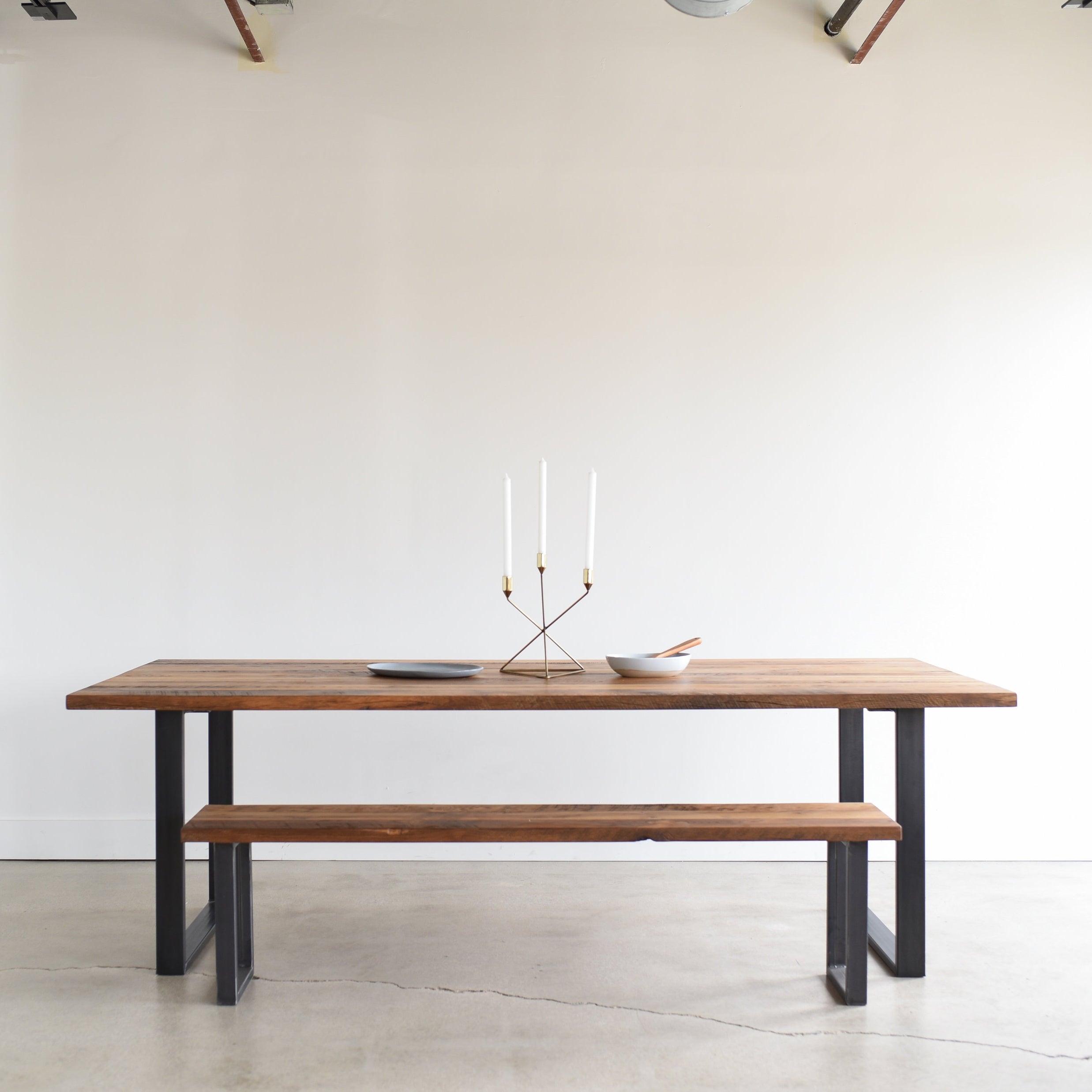 Quick ship Industrial Modern Dining Table - Specifications: