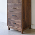 Modern Wood Linen Cabinet Pictured In Walnut Clear