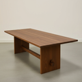Modern Timber Frame Dining Table in Walnut Clear 