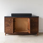 60&quot; Modern Wood Vanity / Single Sink Pictured in Walnut Clear