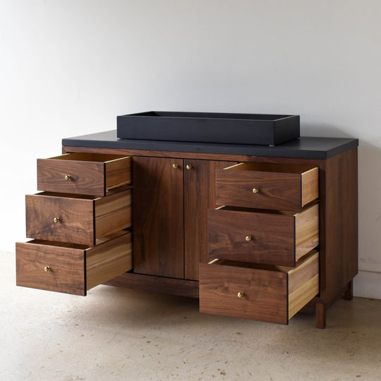 60" Modern Wood Vanity / Single Sink