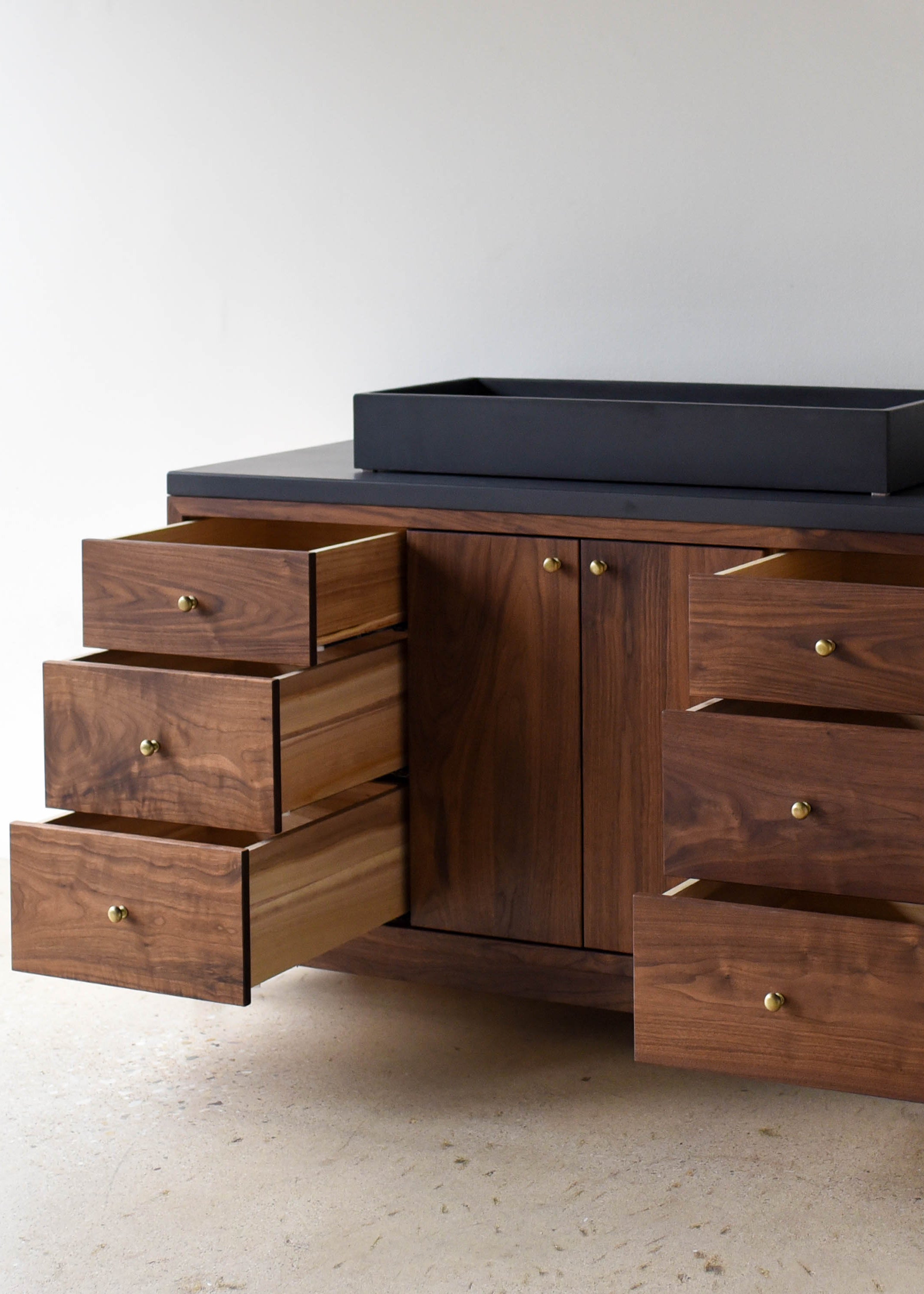 60" Modern Wood Vanity / Single Sink