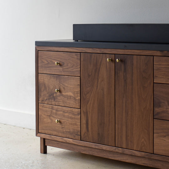 60" Modern Wood Vanity / Single Sink