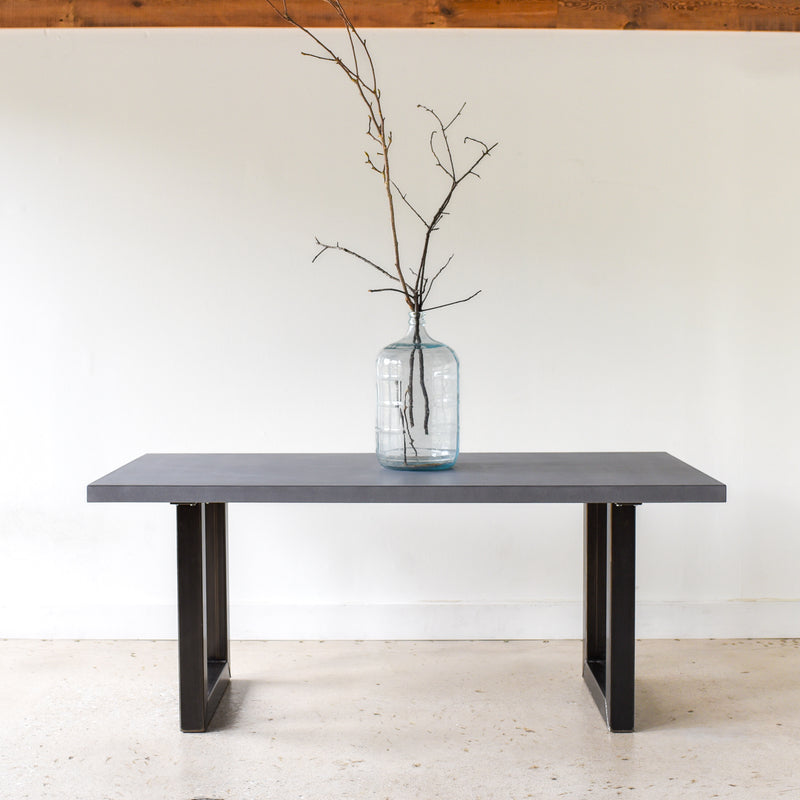Concrete Dining Table Zen Outdoor Concrete Dining Table With Aluminium