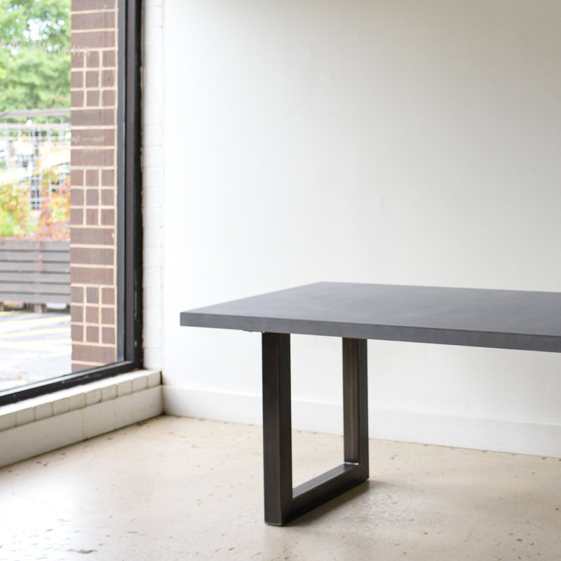 Concrete Dining Table Zen Outdoor Concrete Dining Table With Aluminium