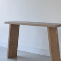 Nordic Console Table Pictured In White Oak Natural