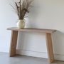Nordic Console Table Pictured In White Oak Natural