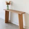 Nordic Console Table Pictured In White Oak Natural