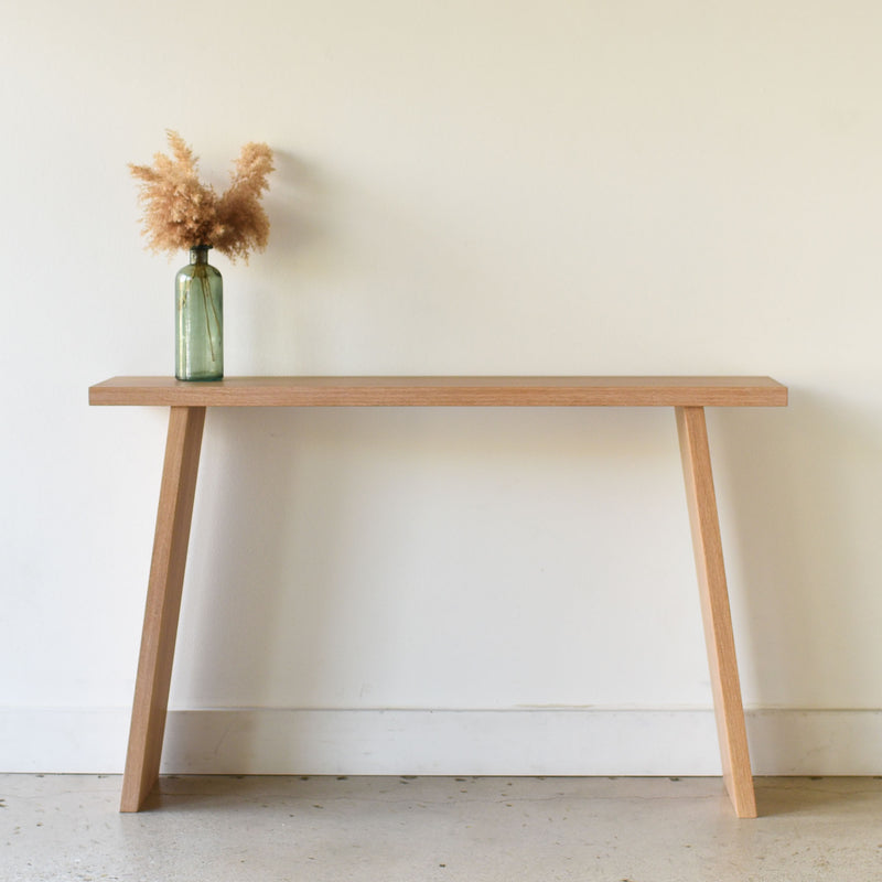 Nordic Console Table Pictured In White Oak Natural