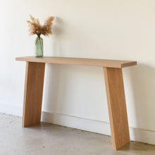 Nordic Console Table Pictured In White Oak Natural