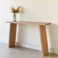 Nordic Console Table Pictured In White Oak Natural