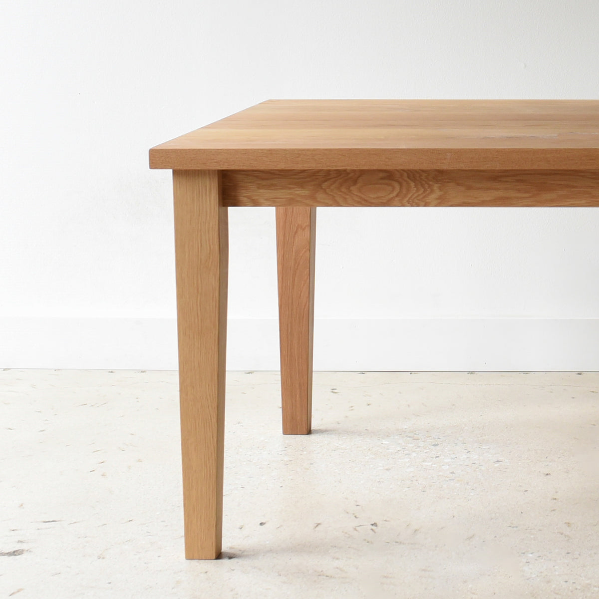 Quick Ship Plank Tapered Leg Dining Table – What WE Make